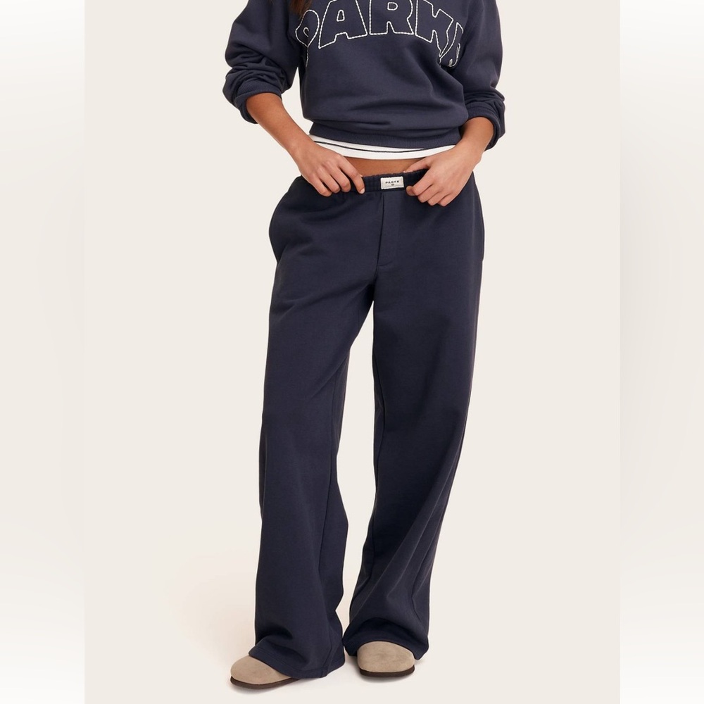 Parke X Target- women’s high rise boxer sweatpants - navy blue - size L - NWT